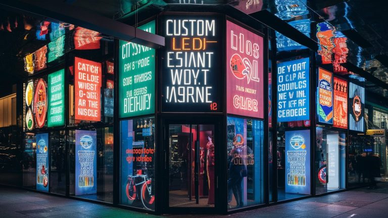 Modern LED signage creating standout visual impact in Houston
