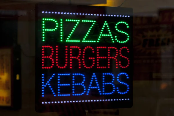 Energy Corridor business sign for a Pizza, Kebab, and Burger Food House