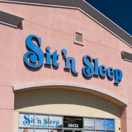 An image of a Sit n Sleep sign manufacturing process near Addicks Park Ten